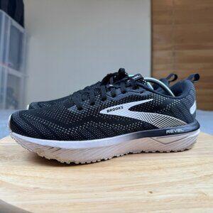 Brooks Womens Revel 6 Black Running Shoes Sneakers Size 10